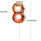 Zi Lan Basketball 13th Birthday Candle Brown Basketball Themed Cake Candles Happy Birthday Party Cake Topper for Boy Girl Kid Sp