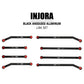 INJORA High Clearance Front 4 Links Set for SCX24 Gladiator Dodge Power Wagon 1/24 RC Crawler Car Axial, 8PCS (Black)