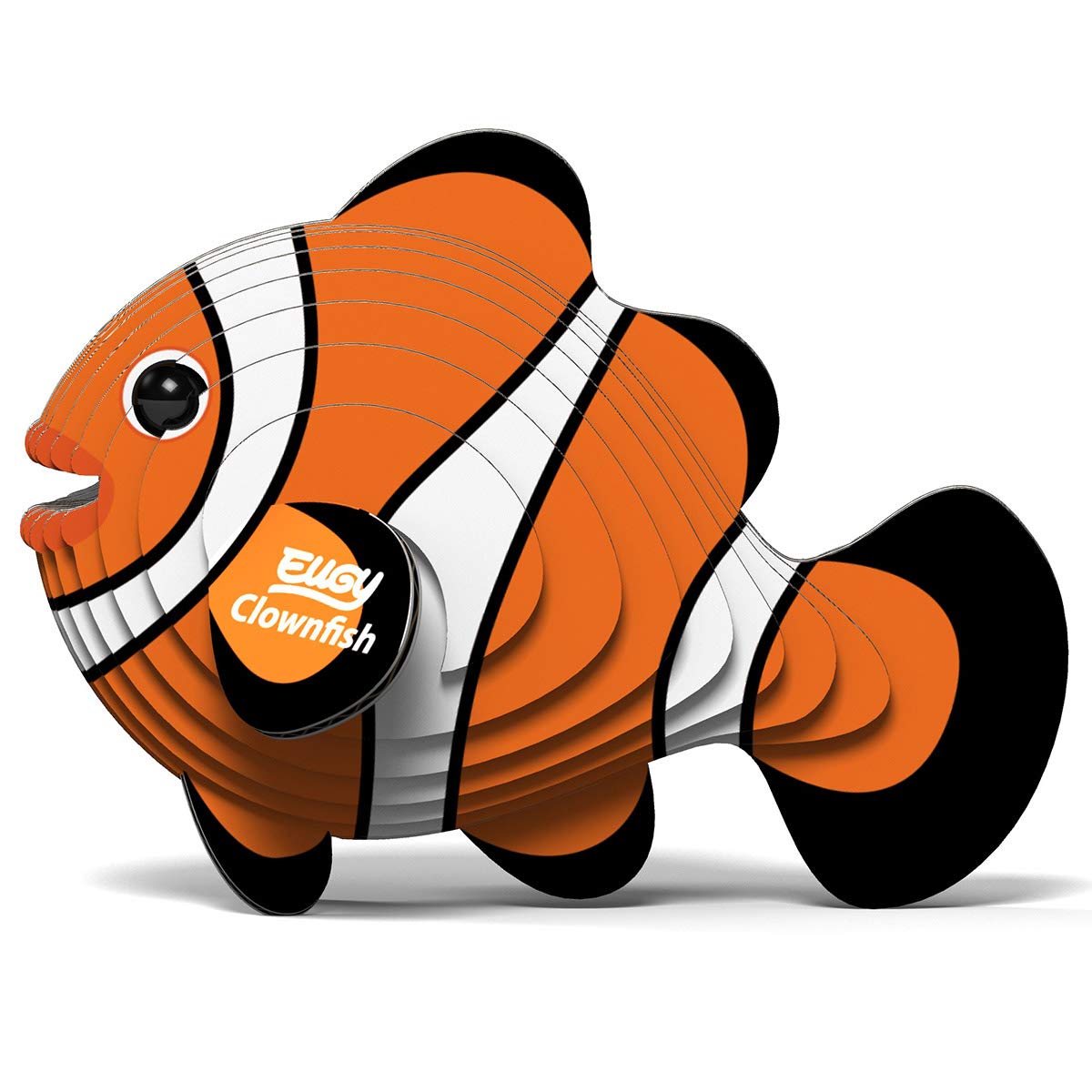 Eugy Clownfish 3D Puzzle, 16 Piece Eco-Friendly Educational Toy Puzzles For Boys, Girls & Kids Ages 6+