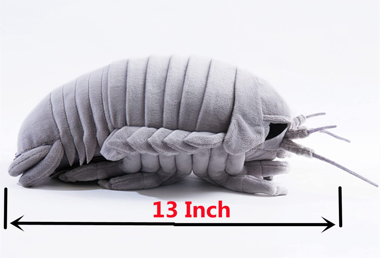 Zhongxin Made Giant Isopod Plush - Lifelike 13Inch Isopod Stuffed Animal, Simulation Bathynomus Giganteus Arthropod Insect Plushie, Soft Crustaceans Animals Toys Model Dolls Gifts For Kids