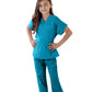 Natural Uniforms Childrens Scrub Set-Soft Touch-Role Play Costume Set (Teal, 4)