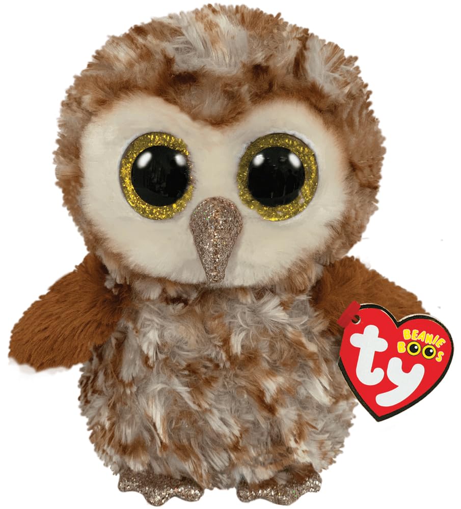 Ty Beanie Boos T36326 Percy Barn Owl Plush Toy, Multicolored, 15cm Fabric