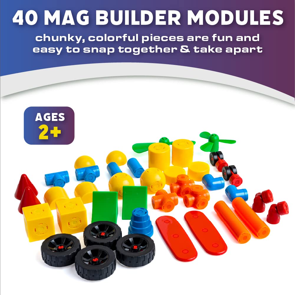 Mag Builder Building Toy Play Set, 40 Pieces