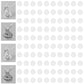 DisplayMore 100Pcs Round Plastic Model Bases 25mm/0.98 inch Wide for Gaming Miniatures or Wargames Role Playing Board Game Figur