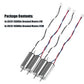 Aediko 3 Sets 12Pcs 8520 Brushed Motors 8.5X20Mm Motor 3-5V 0.15A 35000Rpm-50000Rpm 8520 Motor Hollow Cup Drone Motor Mini Dc Mo