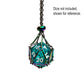 Interchangeable D20 Dice Holder Necklace - Rainbow Empty Cage - DND Gift