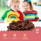 Unirolic Classic Building Bricks Set, 100 Piece 1X2 Basic Building Blocks Stem Creative Building Toys Compatible With All Major Brands(Brown)