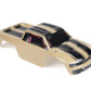 Summitlink Custom Body Compatible For 1/10 Scale Rc Car Or Truck (Truck Not Included) (Sand Color Racing Stripes)