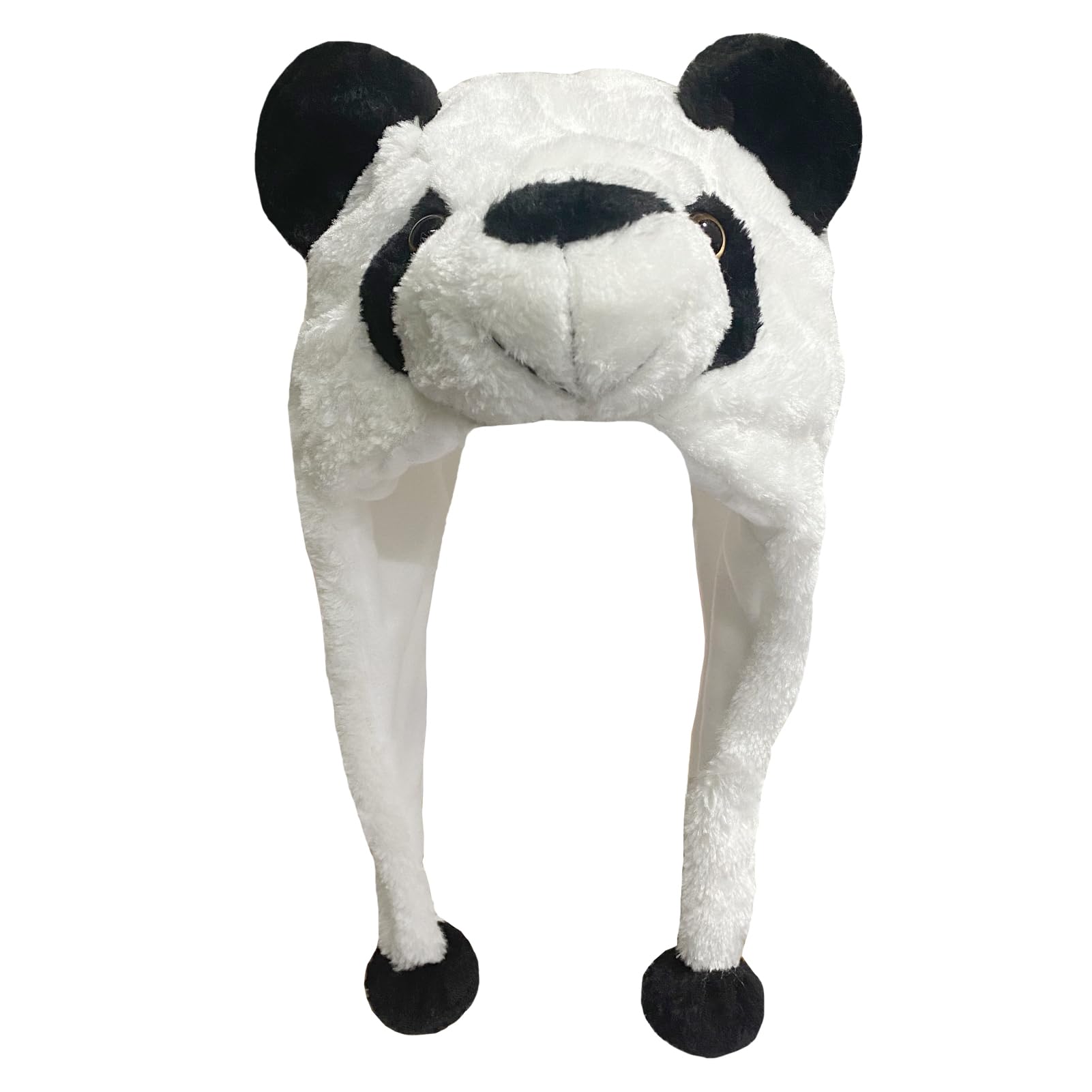 GADMEXILY Plush Panda Animal Hat for Halloween Christmas,Cozy Funny Hats Novelty Party Cap for Kids Girls Boys - One Size (Panda