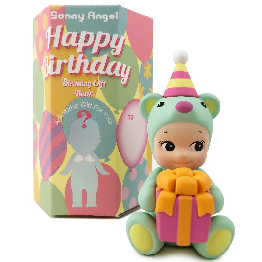Sonny Angel Mini Figure - 2021 Birthday Gift Bear Series, Assorted Sealed Blind Box, Original Collectible