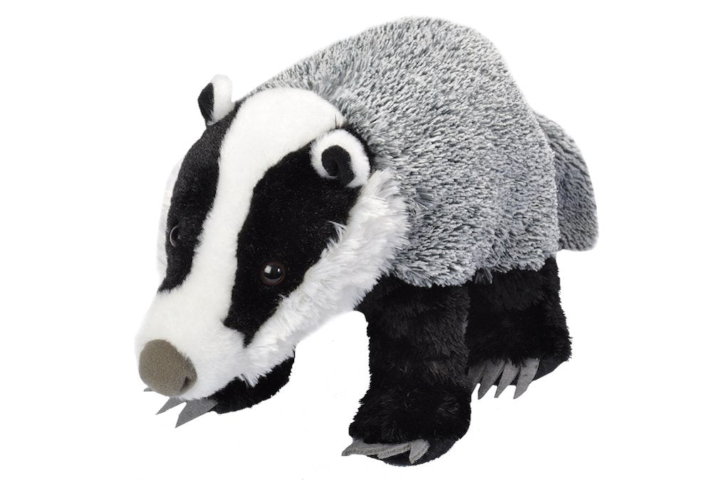 Wild Republic Badger Plush, Stuffed Animal, Plush Toy, Gifts For Kids, Cuddlekins 12 Inches