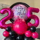 4 Balloon Number Hot Pink 4 Birthday Balloon 40 Inch Foil Mylar Large 4 Balloon Numbers For Birthday Party Anniversary Festival
