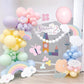 Mebay Pastel Balloon Garland Arch Kit 146Pcs Macaron Pink Blue White Yellow Latex Balloons Different Sizes 18 12 10 5 Inch For G