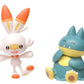 Pokemon New decorative replica blade and Shield Battle Action Figure 2 Pack - Munchlax and Scorbunny 2-Inch Figures