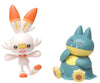 Pokemon New decorative replica blade and Shield Battle Action Figure 2 Pack - Munchlax and Scorbunny 2-Inch Figures