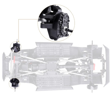 Hobbypark Brass Front Steering Knuckles Portal Weights For Axial Capra And Scx10 Iii Upgrades