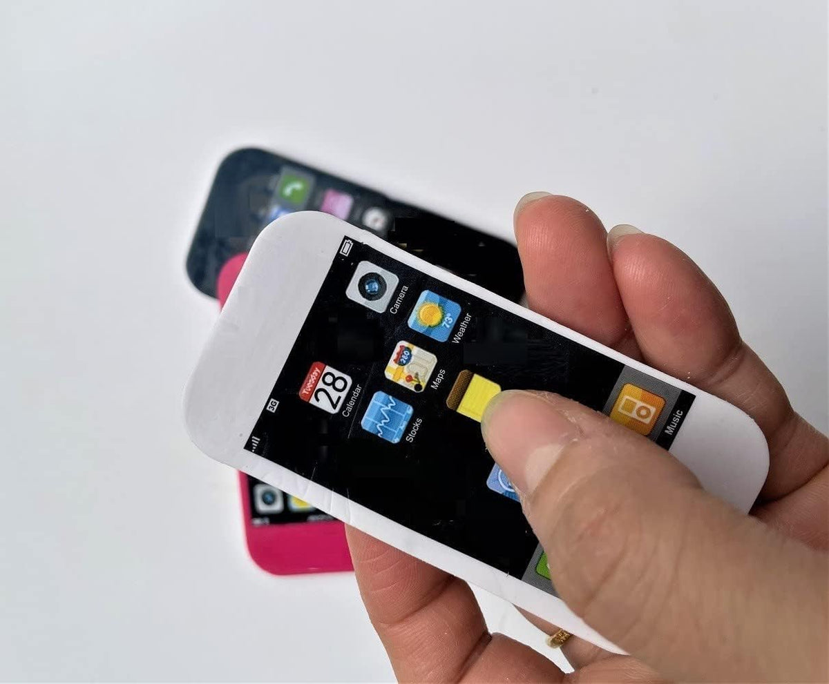2 Pcs Mobile Phone Rubber Erasers Creative Stationery School Supplies Smart Phone Erasers Universal Pencil Erasers (Multicolor)