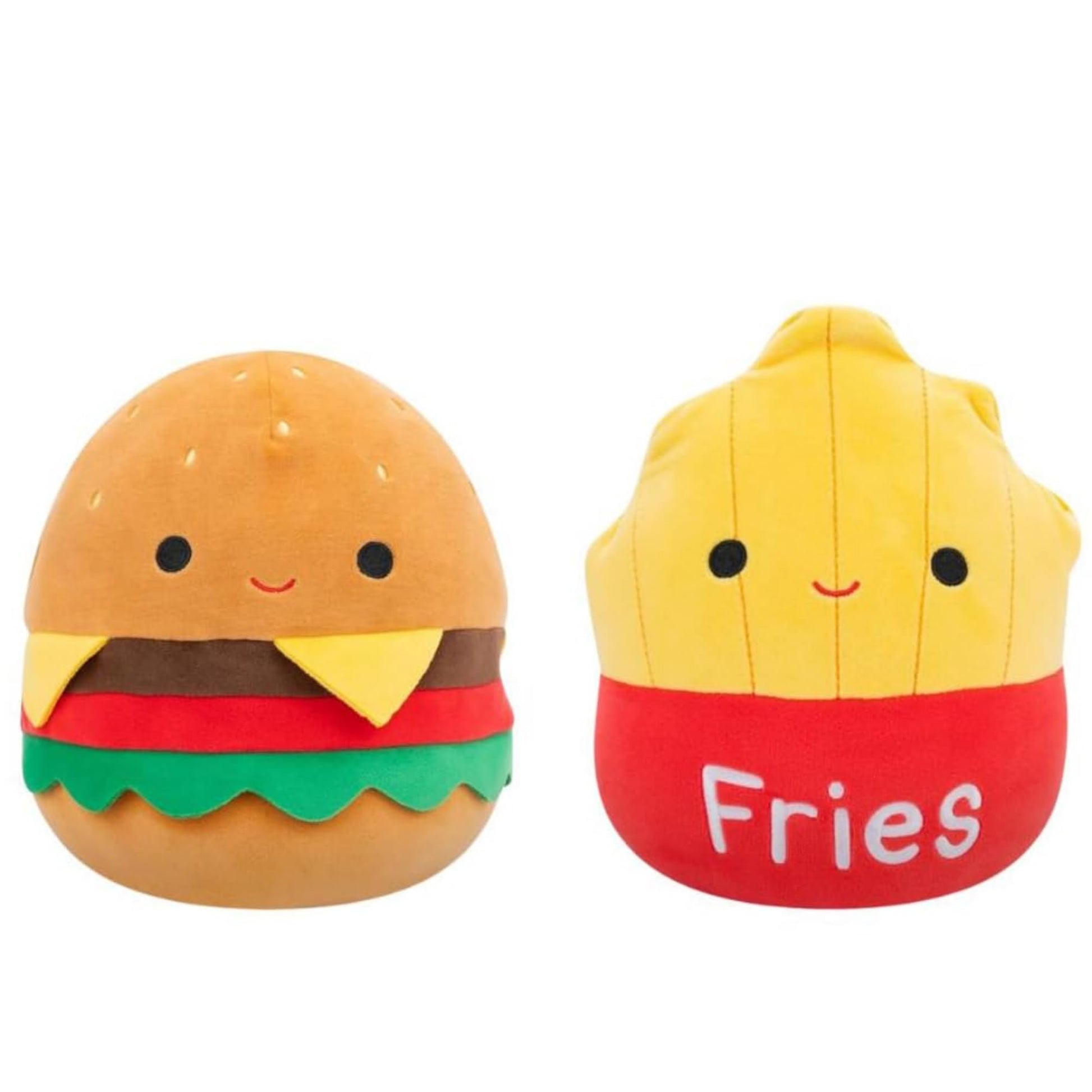 Squishmallows Original 8-Inch Carl Cheeseburger And Floyd French Fries Flipamallows - Official Jazwares Plush