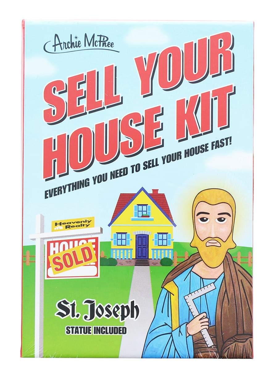 Accoutrements Mcphee Saint Joseph Sell Your House Kit - White Cotton Model 12684