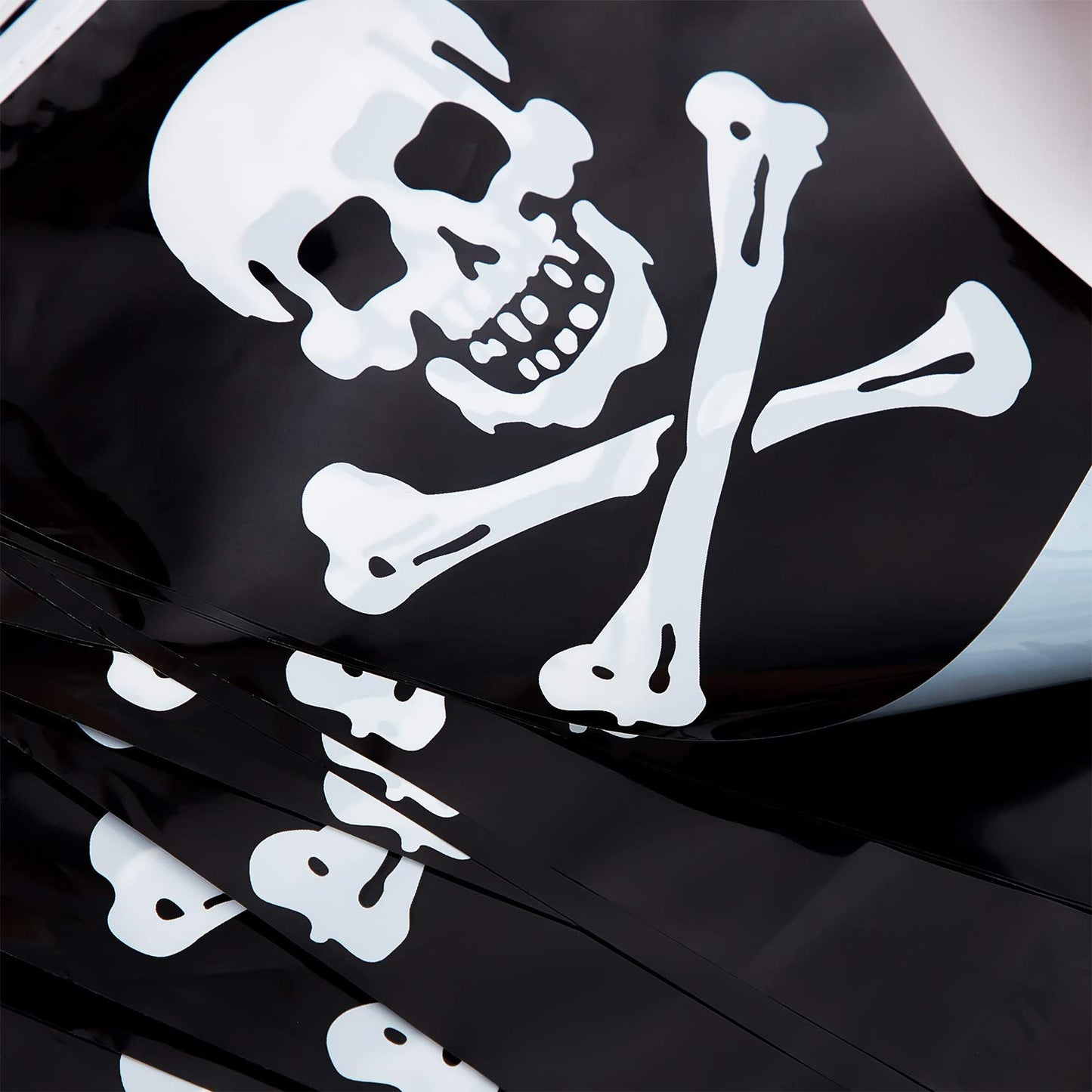 Tatuo 60 Pcs Pirate Banner Skull Halloween Pirate Flag Birthday Party Decorations Jolly Roger Ship Triangle Pennant Bunting Deco
