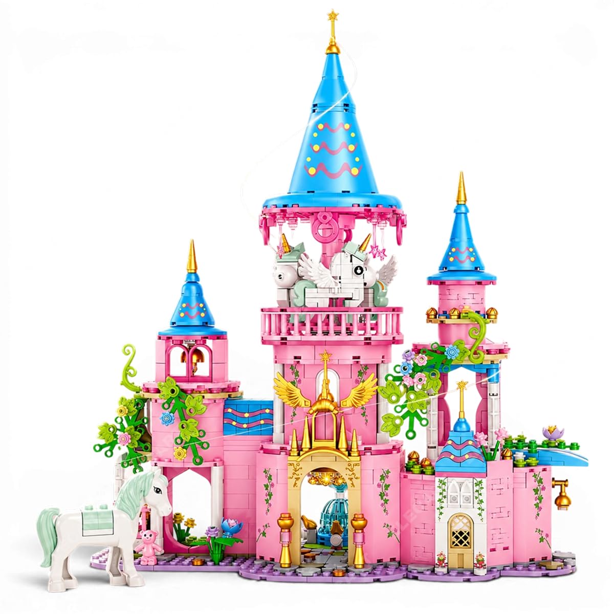 Elecart Girls Building Blocks Toys 974 Pieces Ice Cream Truck Set Toys For Girls 25 Models Pink Building Bricks Stem Toys Valen