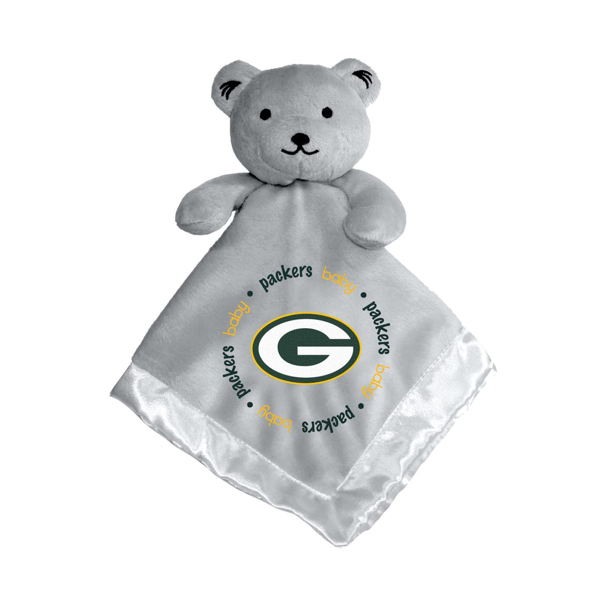MasterPieces - NFL Baby Security Blanket, Bear Snuggle Toy for Newborn Boy Girl Unisex, Stuffed Animal, Officially Licensed Gree