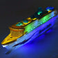 Wenini Xapunk Colorful Ocean Liner Cruise Ship Boat Electric Flashing Led Light Sound,50X13X5 Cm/19.7X5.1X2 In, Cannot Placed In Water, Cannot Float On Water
