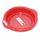 Spielstabil 12 Pack Small Sand Sieves (4 Red, 4 Blue, 4 Yellow Beach Sifters) - Made in Germany