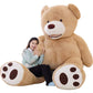 Ikasa Giant Teddy Bear Plush Toy Stuffed Animals(Brown,78 Inches)