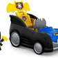 Fisher-Price Little People Toddler Toy Dc Super Friends 2-In-1 Batmobile, Batman Playset & Vehicle For Preschool Pretend Play Ki