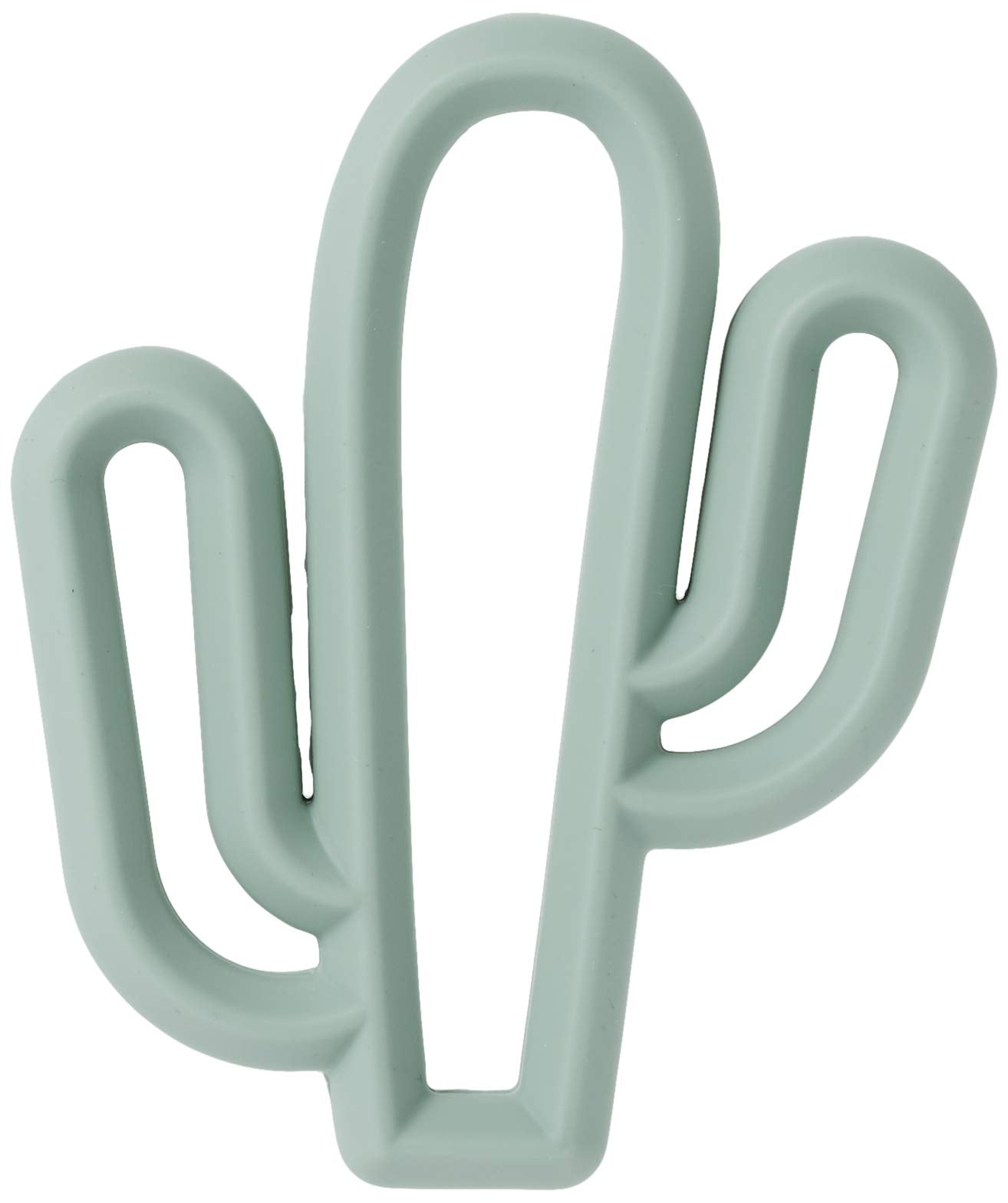 Itzy Ritzy Silicone Baby Teether – Bpa-Free Infant Teether With Easy-To-Hold Design & Textured Back Side To Massage & Soothe Sore, Swollen Gums - Teething Toy For 3 Months & Up - Cactus