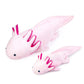 Zhongxin Made Large Axolotl Stuffed Animal - Giant Weighted Pink Axolotl Plush Toy, Realistic 30Inch Cute Ambystoma Creepy Amphi