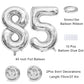 Maigendoo Jumbo 85 Number Balloon 40 Inch Large Digit Balloons Huge Helium Balloon Foil Mylar Balloon With Swirl Decorations For
