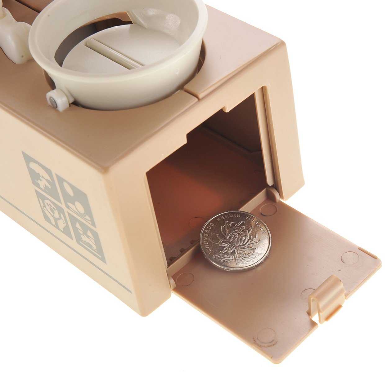 Az Trading And Import Dog Piggy Bank (White Brown)