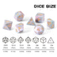 Role Playing Dice Set - 16mm Polyhedral DND Dice in Mixed Colors (Red, Dark Green, Light Green) - Perfect for Dungeons and Drago