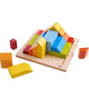 Haba 3D Creative Stones 28 Wooden Blocks And 15 Double Sided Template Cards - Stacking Blocks Stem Toy (Made In Germany)