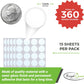 Royal Green Round Stickers 1 inch in 15 Colored Sticker Dots 25mm - 360 Pack