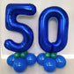 Navy Blue 15 Balloon Numbers,40 Inch Dark Blue 15 Or 51 Birthday Balloons Large Foil Mylar Balloons Number 15 For Birthday Party Anniversary Decorations