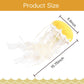Double Bread Jellyfish Plush Toy - Cute Yellow Stuffed Animal for Room Decor, Birthday Gift, Model t-3