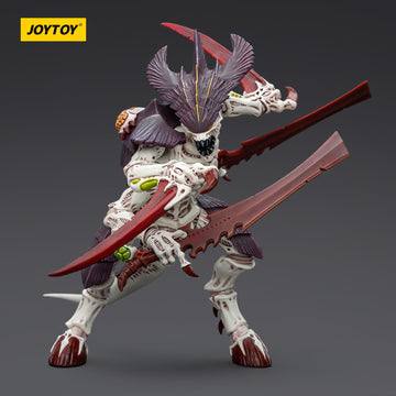 Joytoy Warhammer 40K Tyranids Hive, Tyranids Hive Fleet Leviathan Tyranid Warrior With Boneswords 1/18 Action Figure, Dedicated