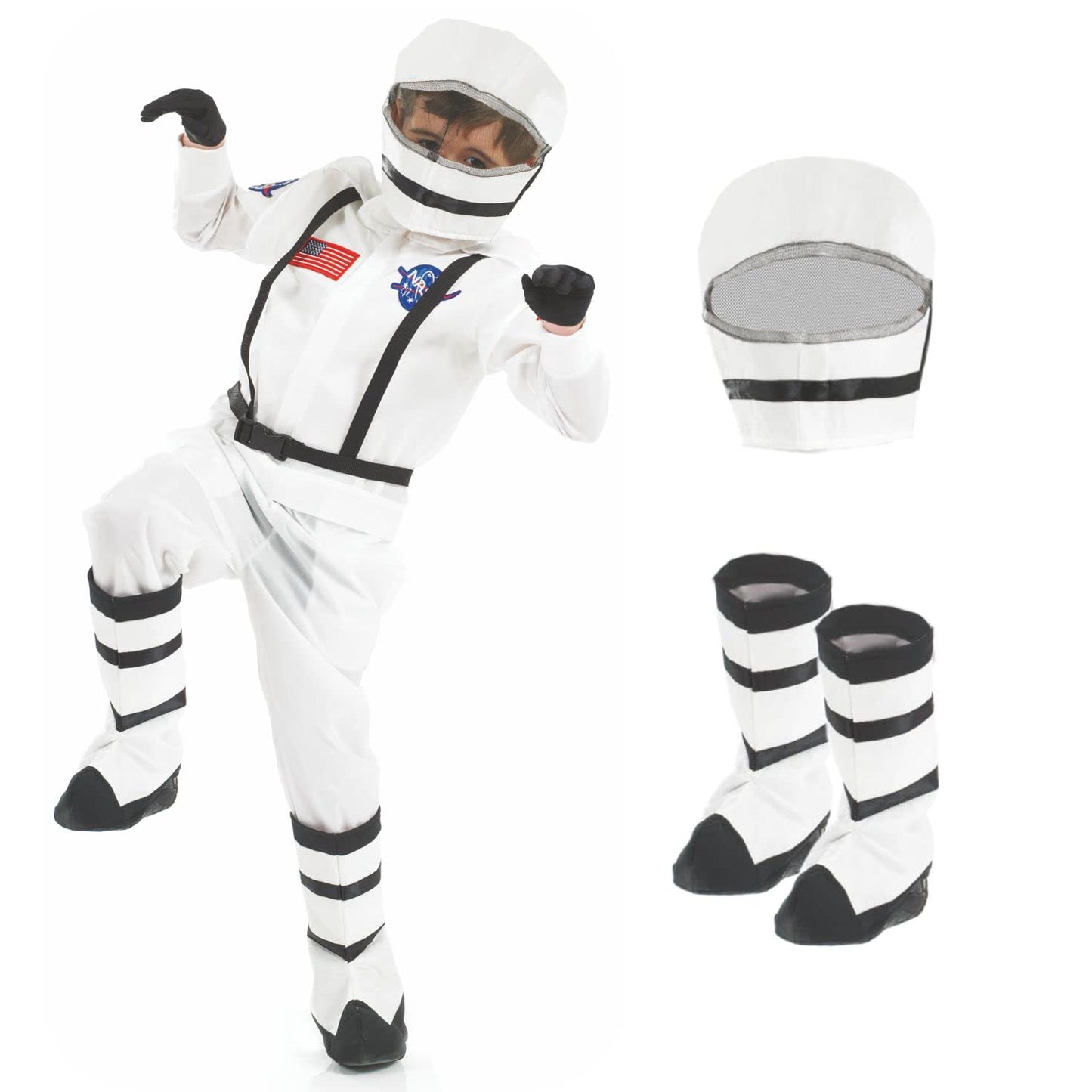 Fun Shack Astronaut Costume For Kids With Helmet, Kids Astronaut Costumes, Nasa Costume Kids, Space Costume For Kids, Large