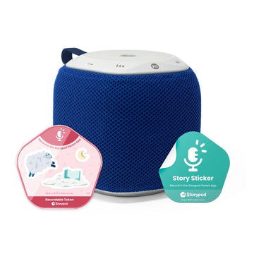 Storypod The Learning-First Audio Play System | Starter Set | Interactive Educational Toy & Storyteller | Boys & Girls | Young Kids | Toddlers & Preschoolers (The Storypod - Blue)