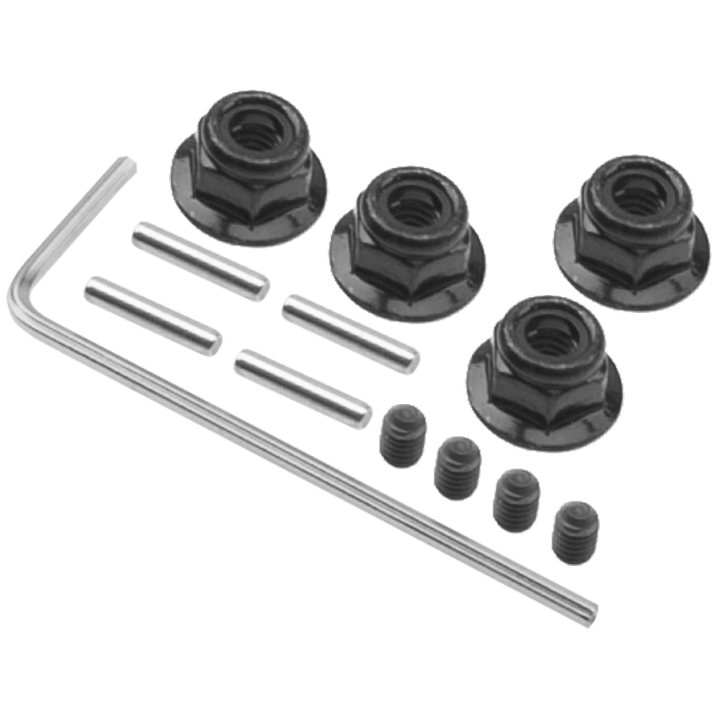 Sharegoo Aluminum 12Mm Hex Wheel Hubs Hex Adapter & Flanged Lock Nuts Compatible With Traxxas 2Wd Slash Rustler Stampede 1/10 Rc