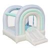 Bounceland Daydreamer Mist Bounce House, Pastel Bouncer With Slide, 8.9 Ft L X 7.2 Ft W X 6.7 Ft H, Ul Blower Included, Basketball Hoop, 30 Pastel Plastic Balls, Trendy Bouncer For Kids