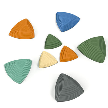 Gentle Monster Stepping Stones For Kids 11 Pcs Toddler Toys Indoor And Outdoor Balance Blocks, Coordination, Balance, Strength Skills Sensory Toys For Toddlers Ages 3 4 5 6 7 Years (8 Pcs Morandi)