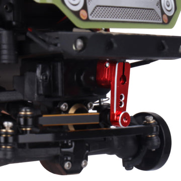 AllinRC Metal Aluminum Servo Horn for Axial SCX24 Servo AS-1 AXI31619 (Red)