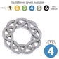 BePuzzled Coaster Hanayama Metal Brainteaser Puzzle, Mensa Rated Level 4, Chrome, Ages 12+ - Model 30844