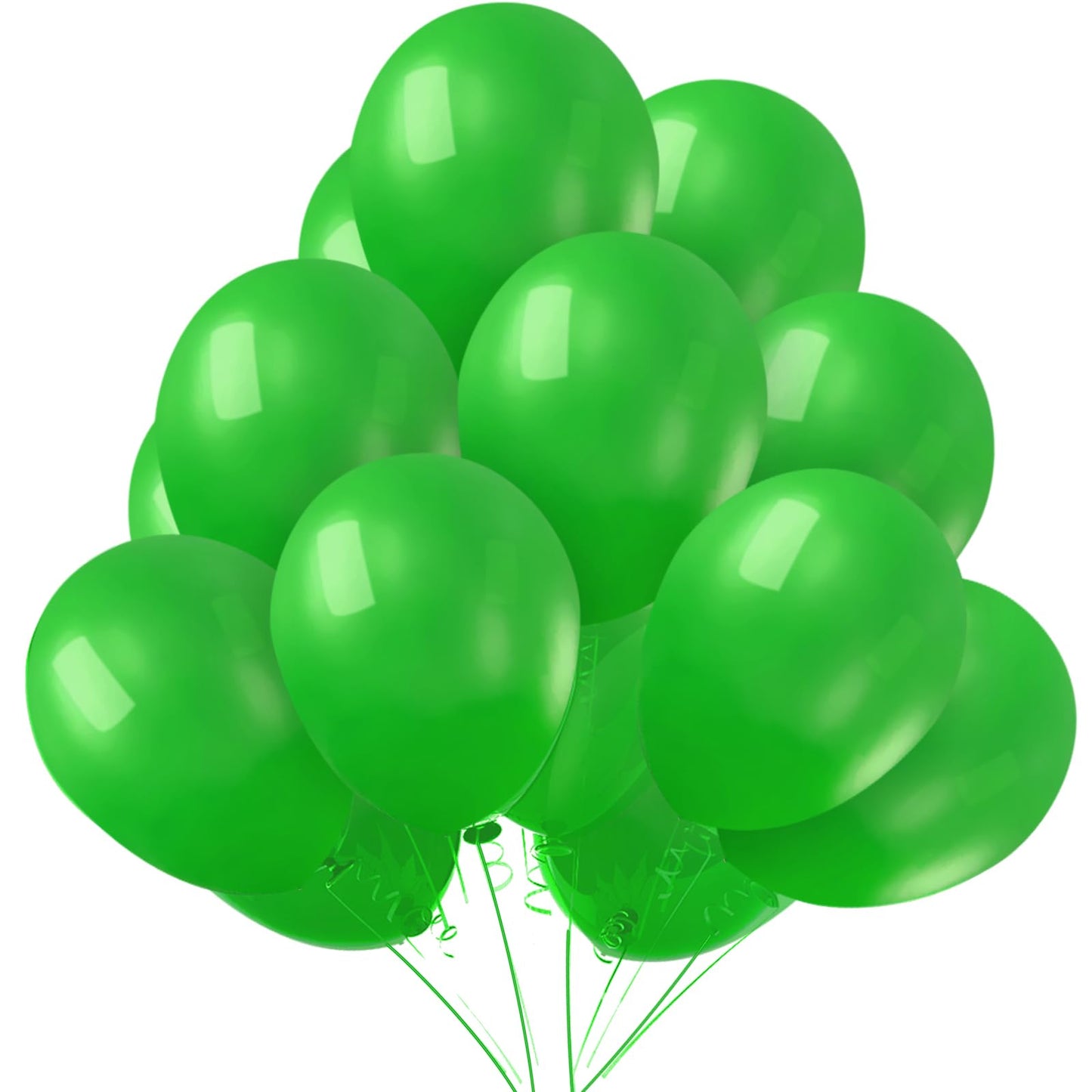 Kbzvnaf Green Balloons Latex Party Balloons - 50 Pack 12 Inch Helium Matte Light Green Balloons For Birthday Wedding Baby Shower