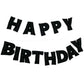 Meygajoe Pre-Strung Felt Happy Birthday Banner, Reusable Happy Birthday Garland, Birthday Banner Decorations, Personalized Happy