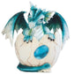 George S. Chen Imports Ss-G-71469 Blue Baby Dragon In Eggshell With Gem Figurine, 4.5'